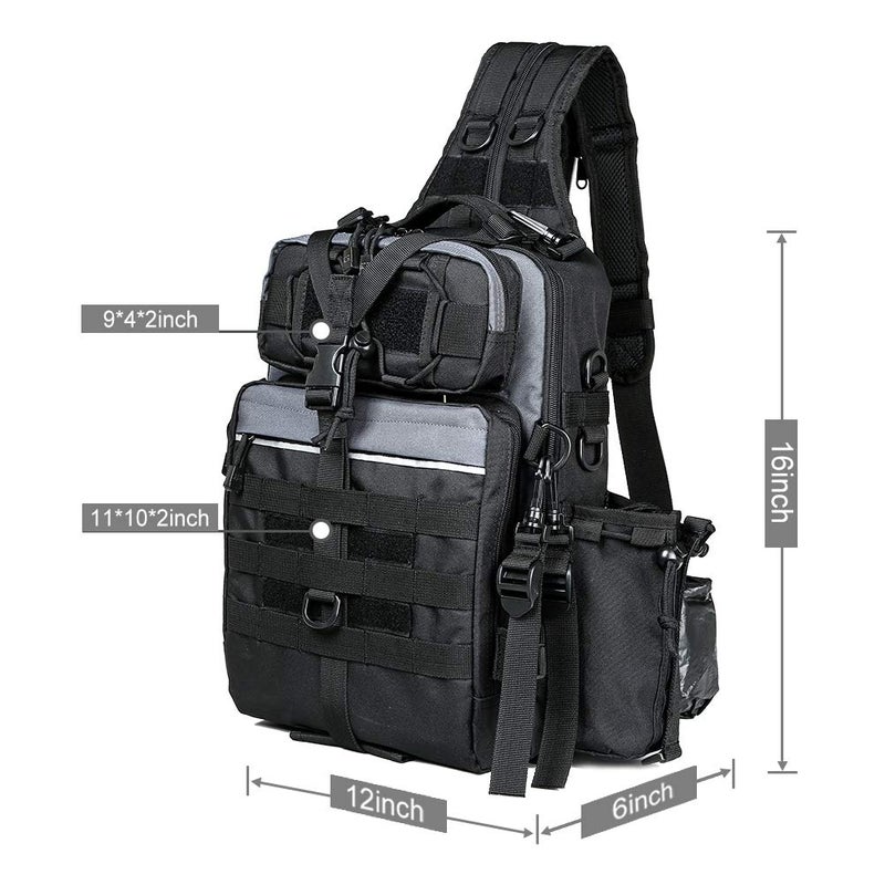 BLISSWILL Fishing Backpack Outdoor Tackle Bag Large Tackle Bag Water-Resistant Backpack with Rod Holder Shoulder Backpack Fishing Gifts for men - Image 2